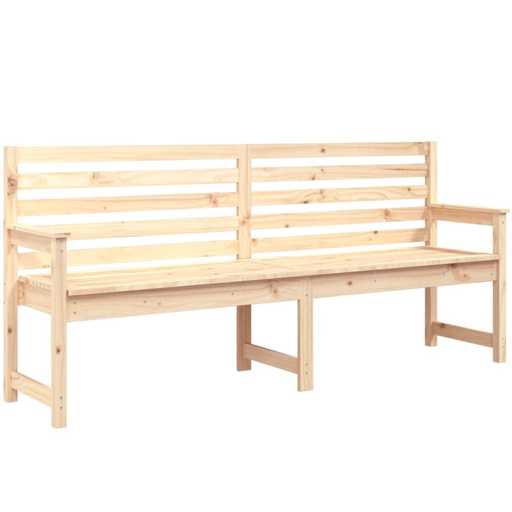 havebænk 203,5x48x91,5 cm massivt fyrretræ