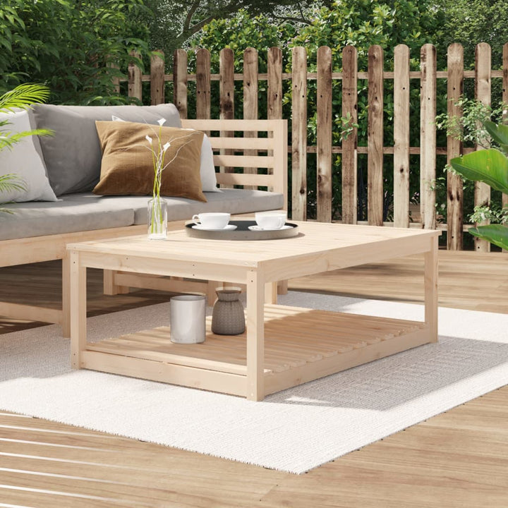 havebord 121x82,5x45 cm massivt fyrretræ