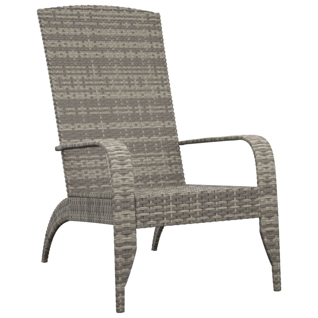 havestol Adirondack grå polyrattan
