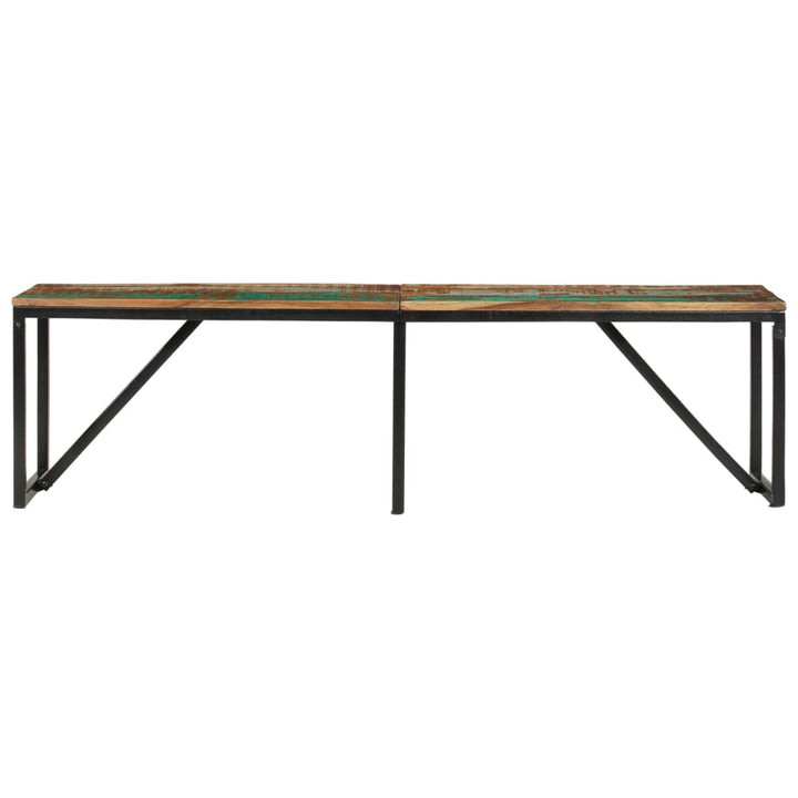 bænk 160x35x46 cm massivt genbrugstræ