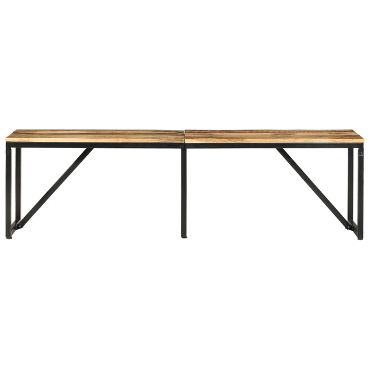 bænk 160x35x46 cm massivt mangotræ