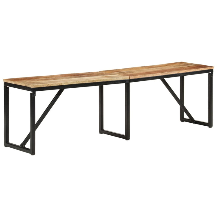 bænk 160x35x46 cm massivt mangotræ