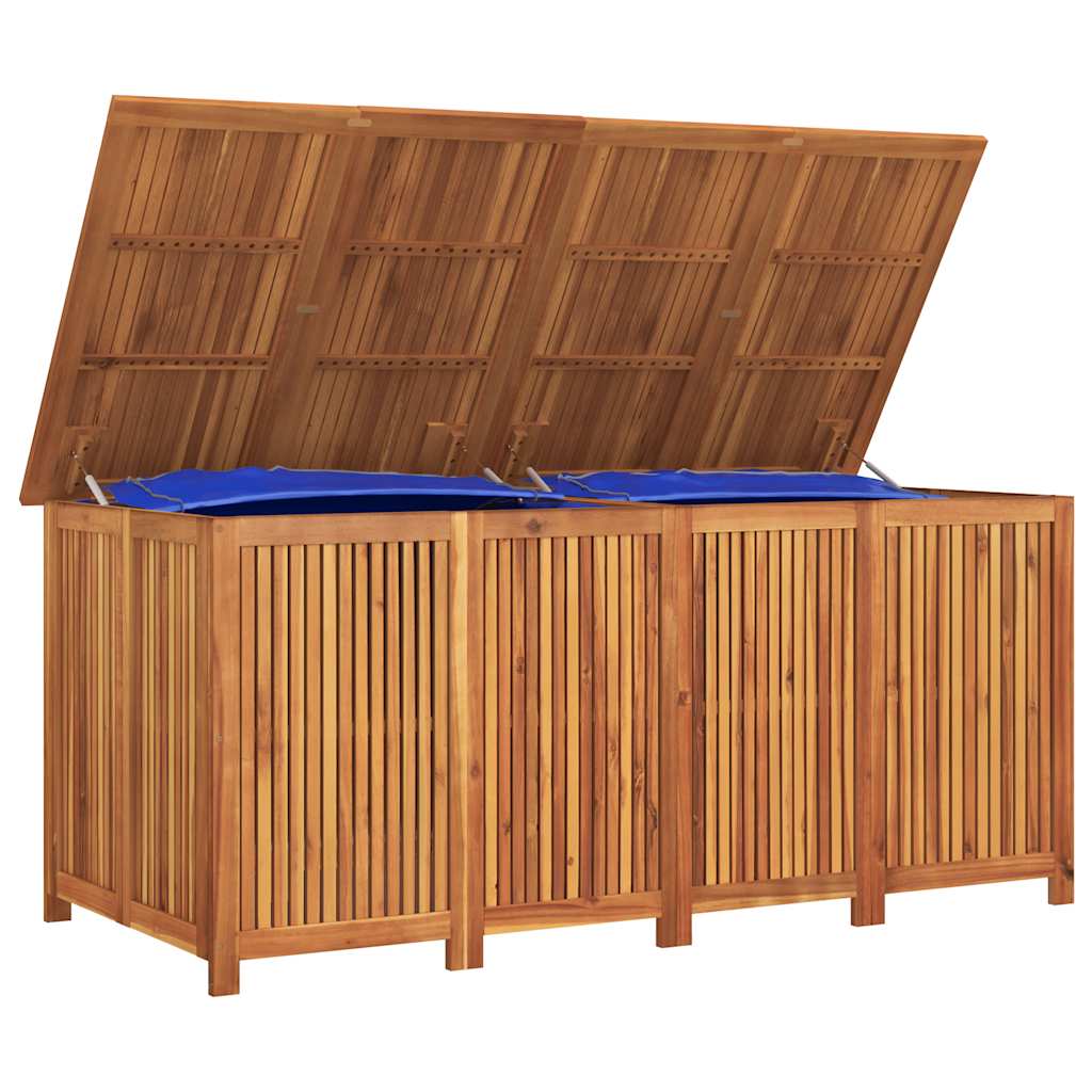 opbevaringsboks til haven 200x80x75 cm massivt træ