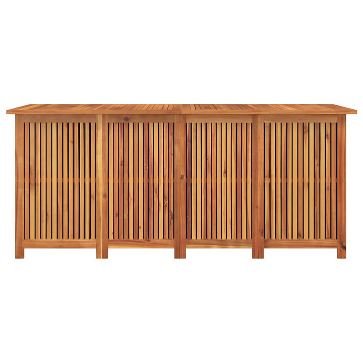 opbevaringsboks til haven 200x80x75 cm massivt træ