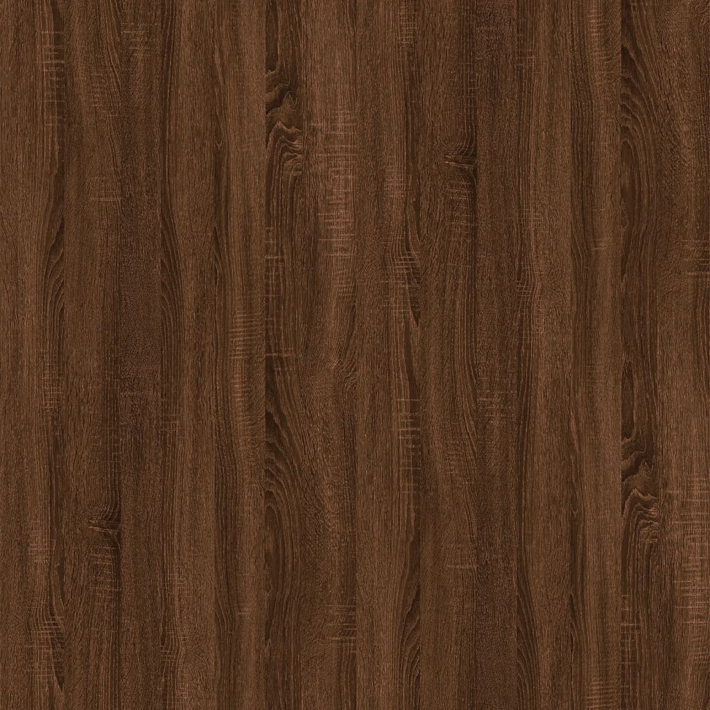 bogreol/rumdeler 80x24x192 cm konstrueret træ brunt eg