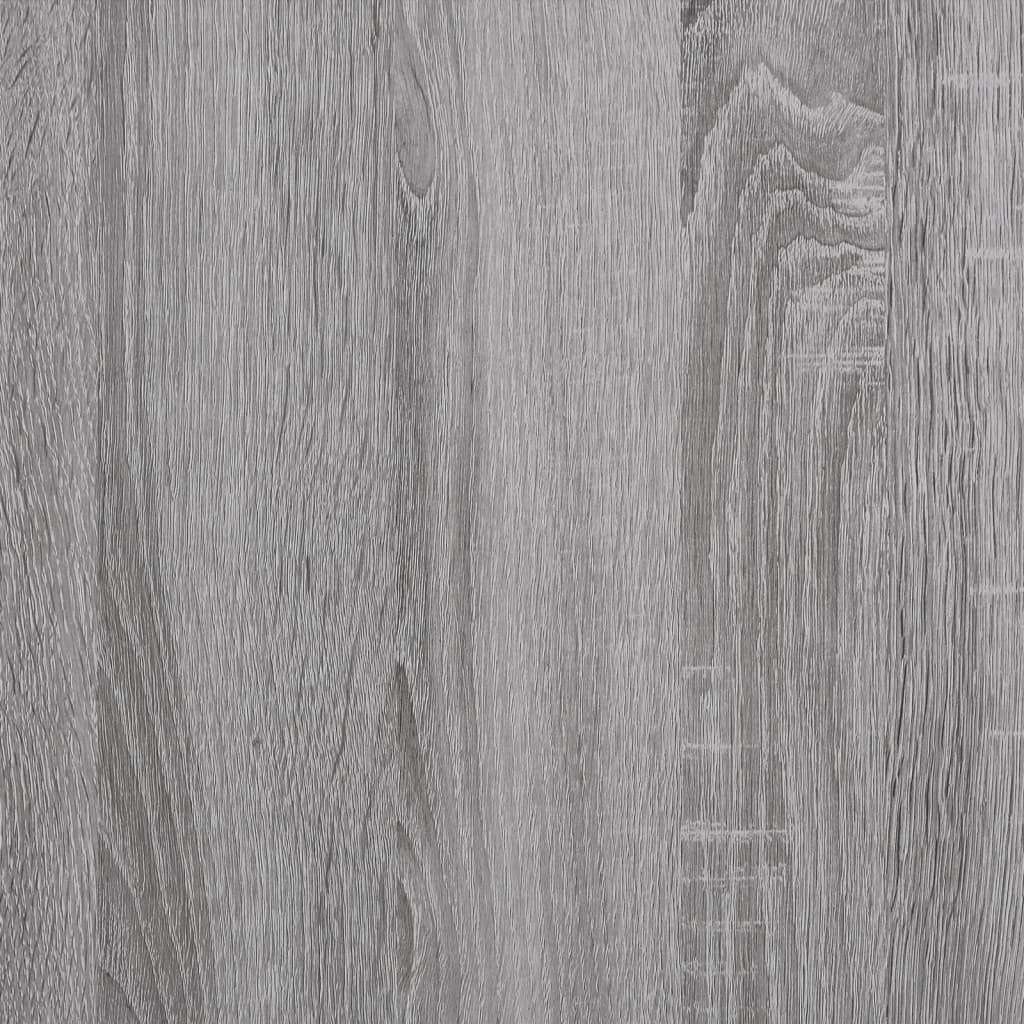 skrivebord m. skuffer 102x50x76cm konstrueret træ grå sonoma-eg