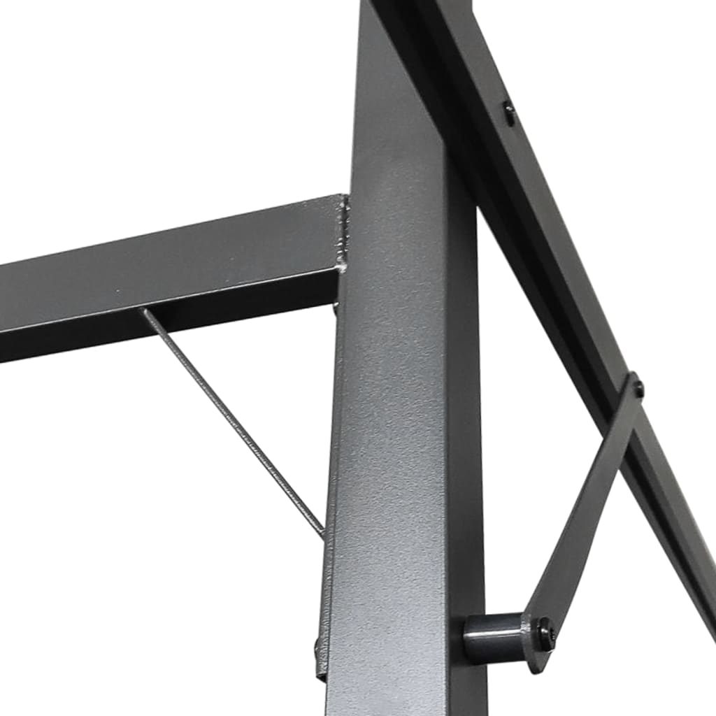 pergola med sammenrulleligt tag 295x292x230 cm cremefarvet