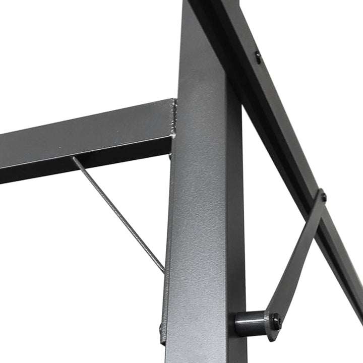pergola med sammenrulleligt tag 295x292x230 cm cremefarvet