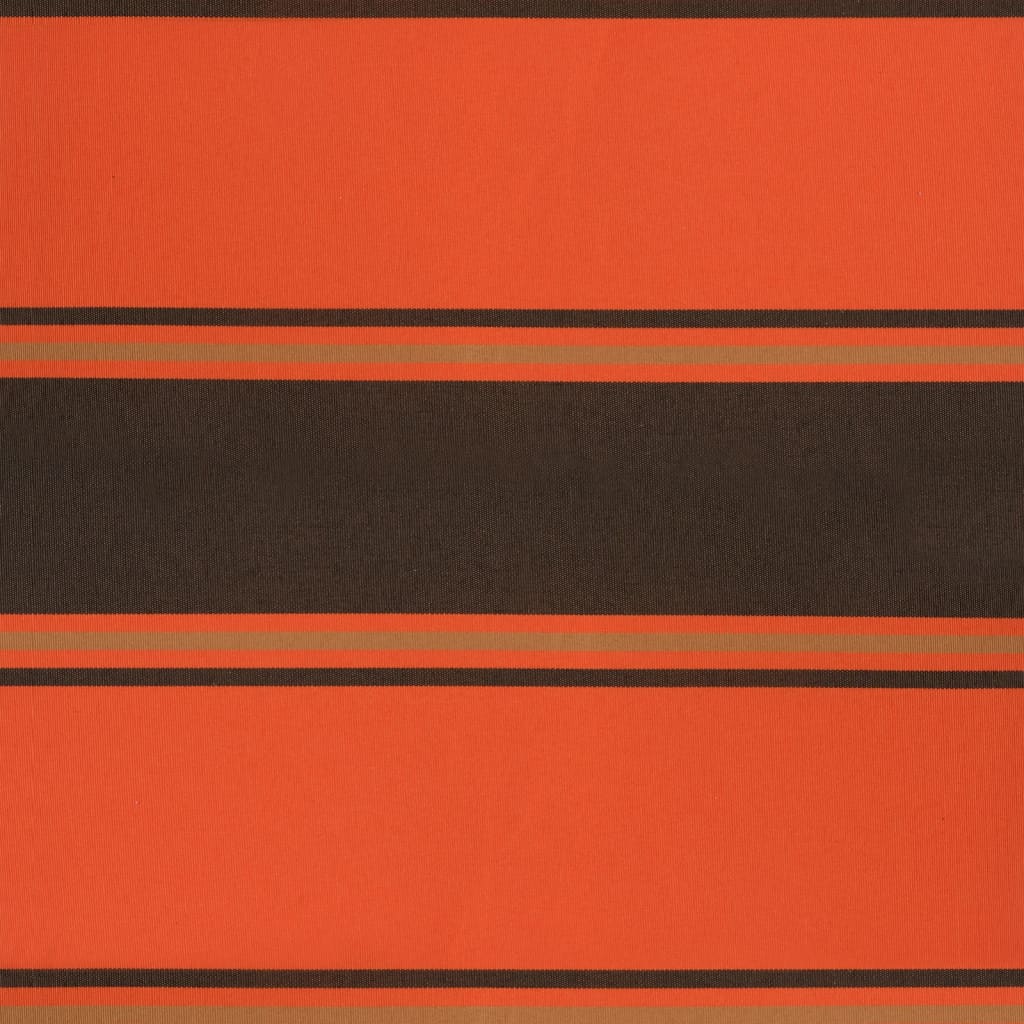 foldemarkise 3,5x2,5 m stof og aluminium orange og brun