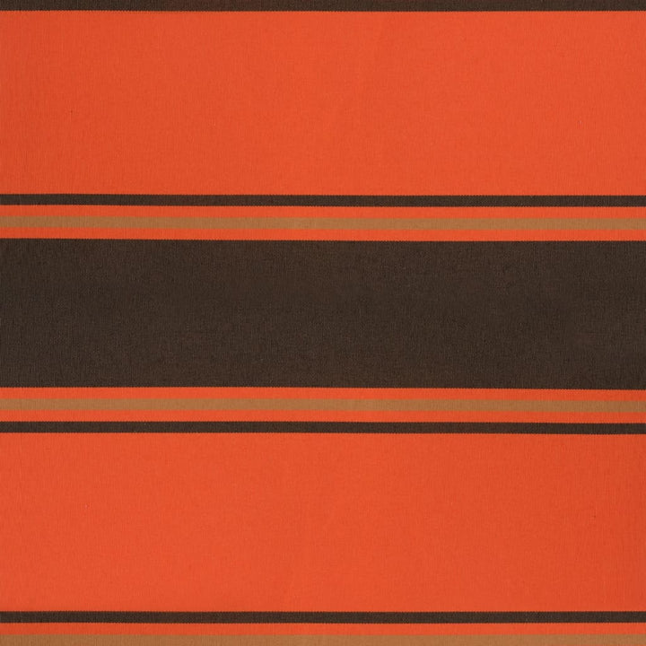 foldemarkise 3,5x2,5 m stof og aluminium orange og brun