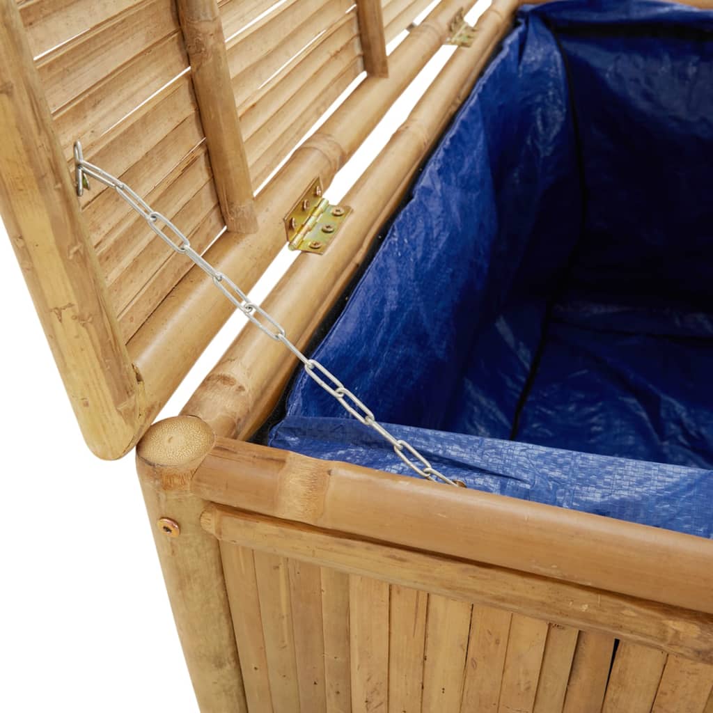 opbevaringskasse til haven 60x52x55 cm bambus