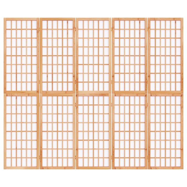 5-panels rumdeler 200x170 cm foldbar japansk stil