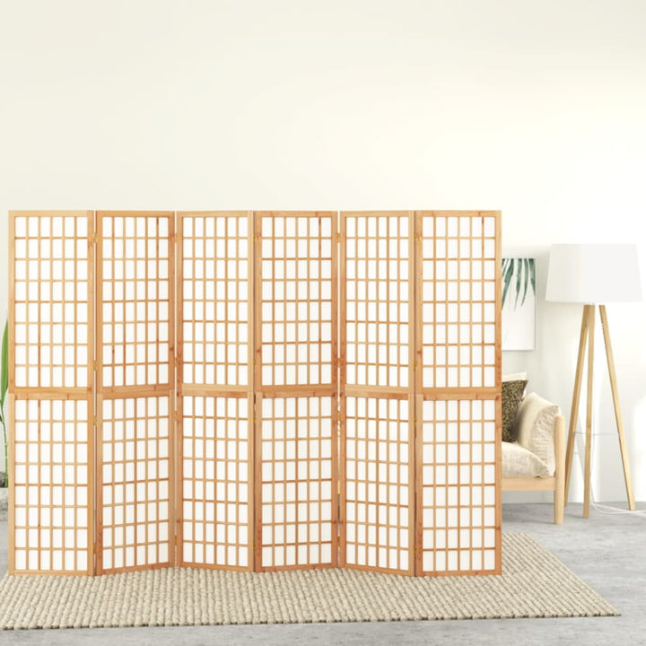 6-panels rumdeler 240x170 cm foldbar japansk stil