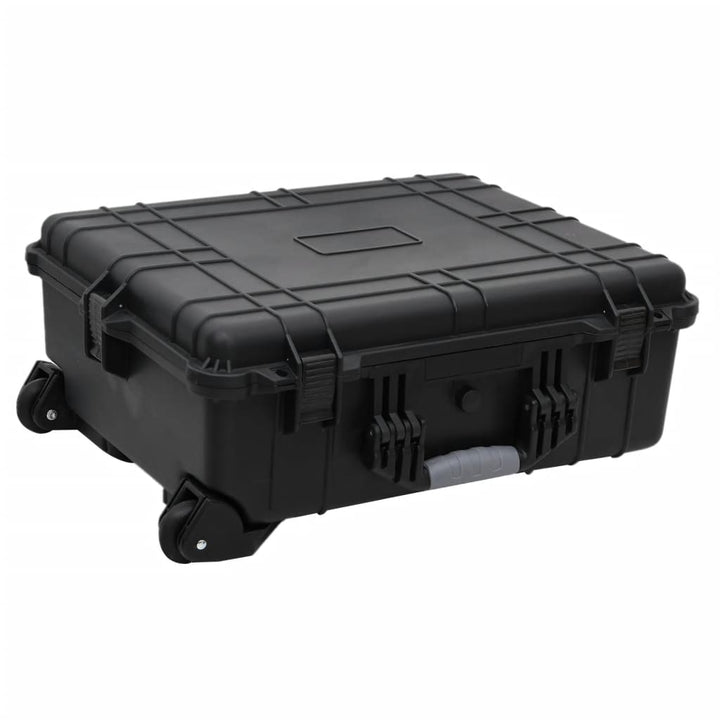 flightcase med hjul 63x50x23 cm PP sort