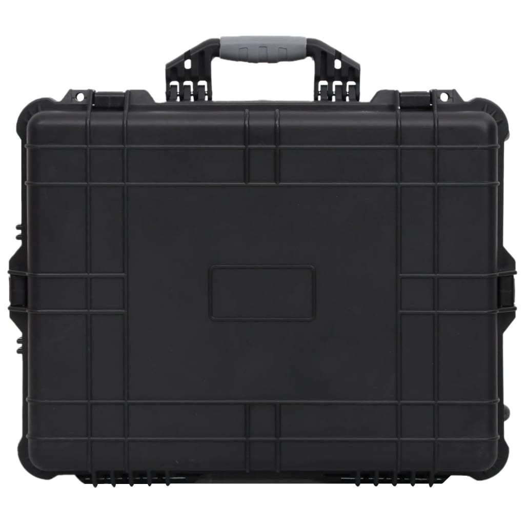 flightcase med hjul 63x50x23 cm PP sort