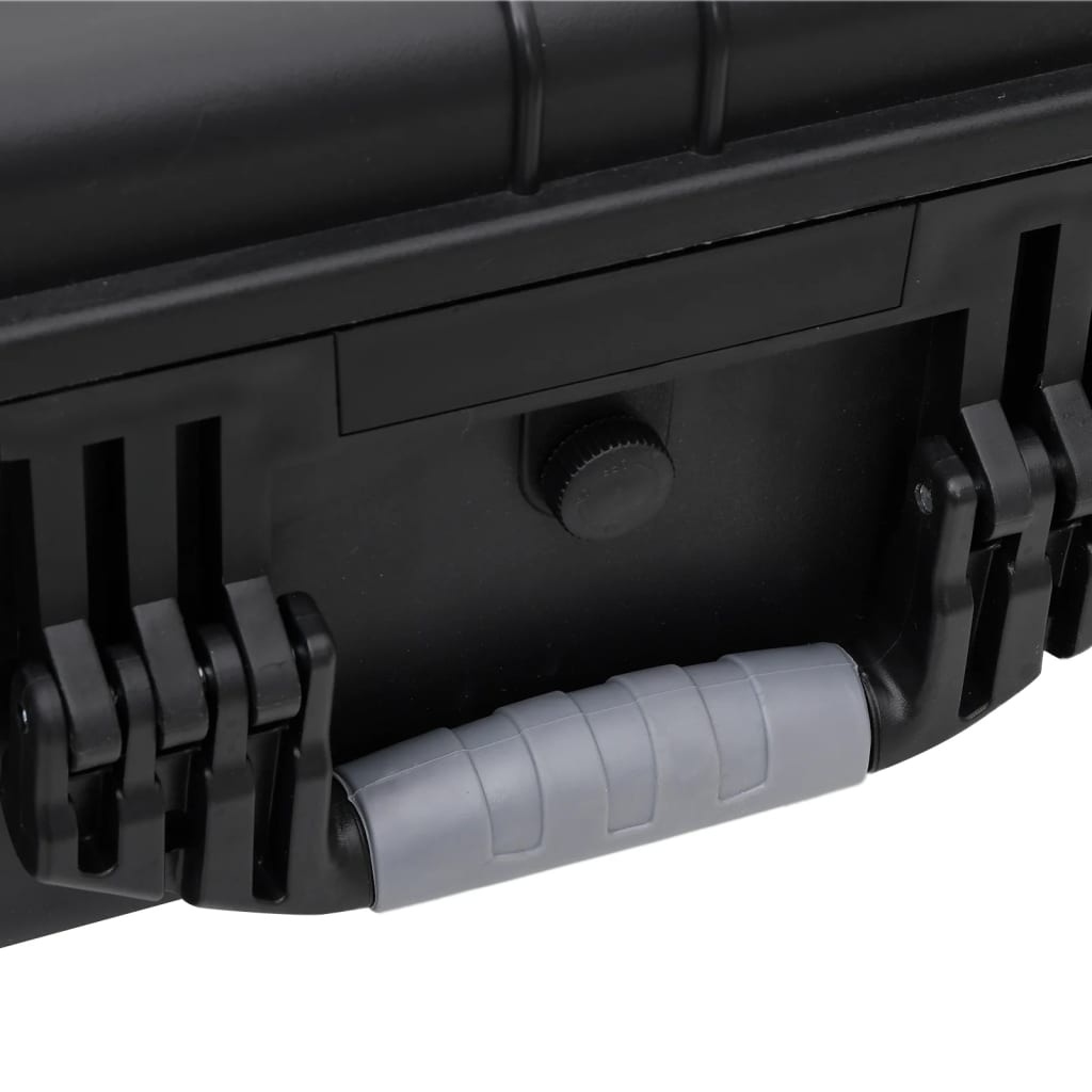 flightcase med hjul 63x50x23 cm PP sort