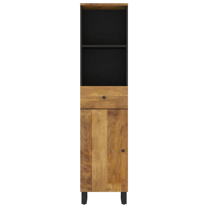 badeværelsesskab 38x33x160 cm massivt mangotræ