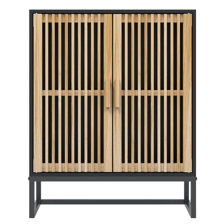 skænk 60x30x75 cm konstrueret træ sort