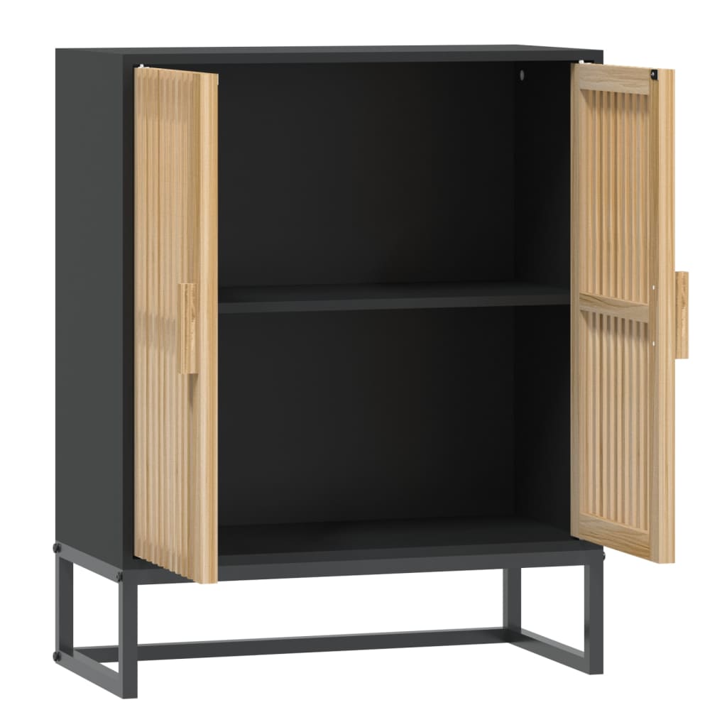 skænk 60x30x75 cm konstrueret træ sort