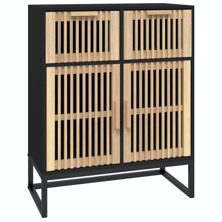 skænk 60x30x75 cm konstrueret træ sort
