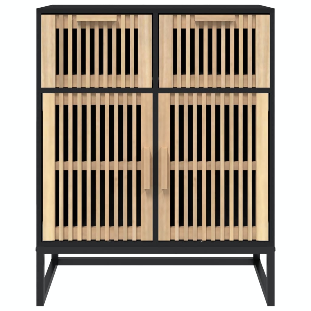 skænk 60x30x75 cm konstrueret træ sort