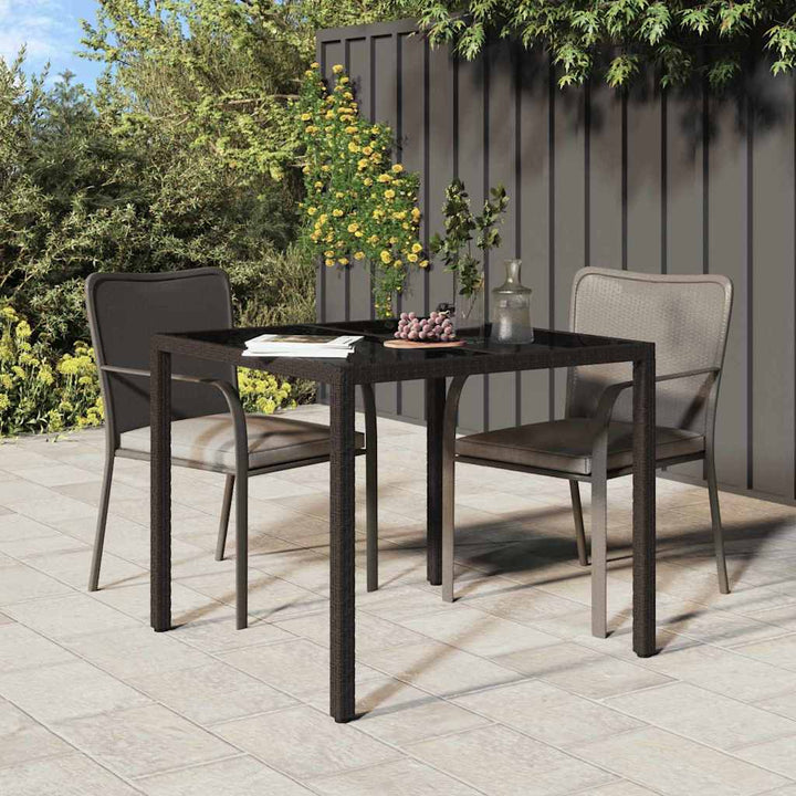 Have Spisebord Brun 90 x 90 x 75 cm Poly rattan
