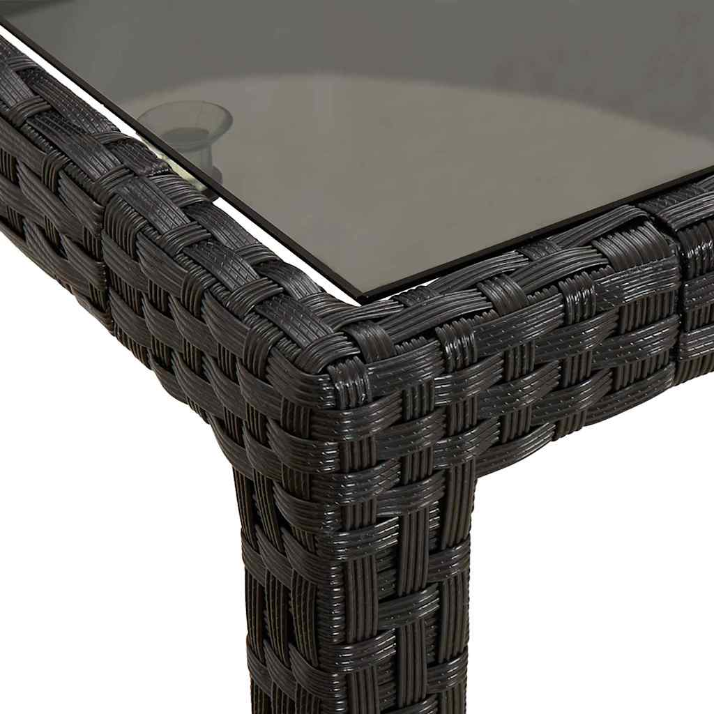 Have Spisebord Sort 150 x 90 x 75 cm Poly rattan