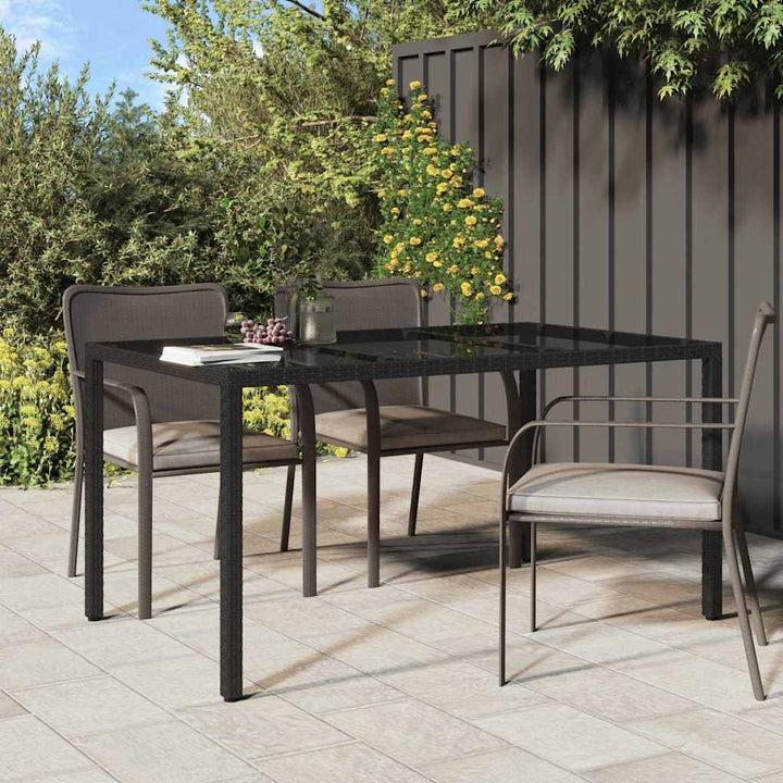 Have Spisebord Sort 150 x 90 x 75 cm Poly rattan