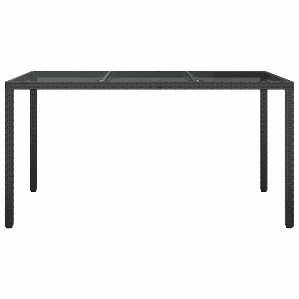 Have Spisebord Sort 150 x 90 x 75 cm Poly rattan
