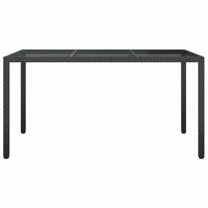 Have Spisebord Sort 150 x 90 x 75 cm Poly rattan