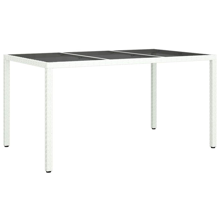 Have Spisebord Hvid 150 x 90 x 75 cm Poly rattan