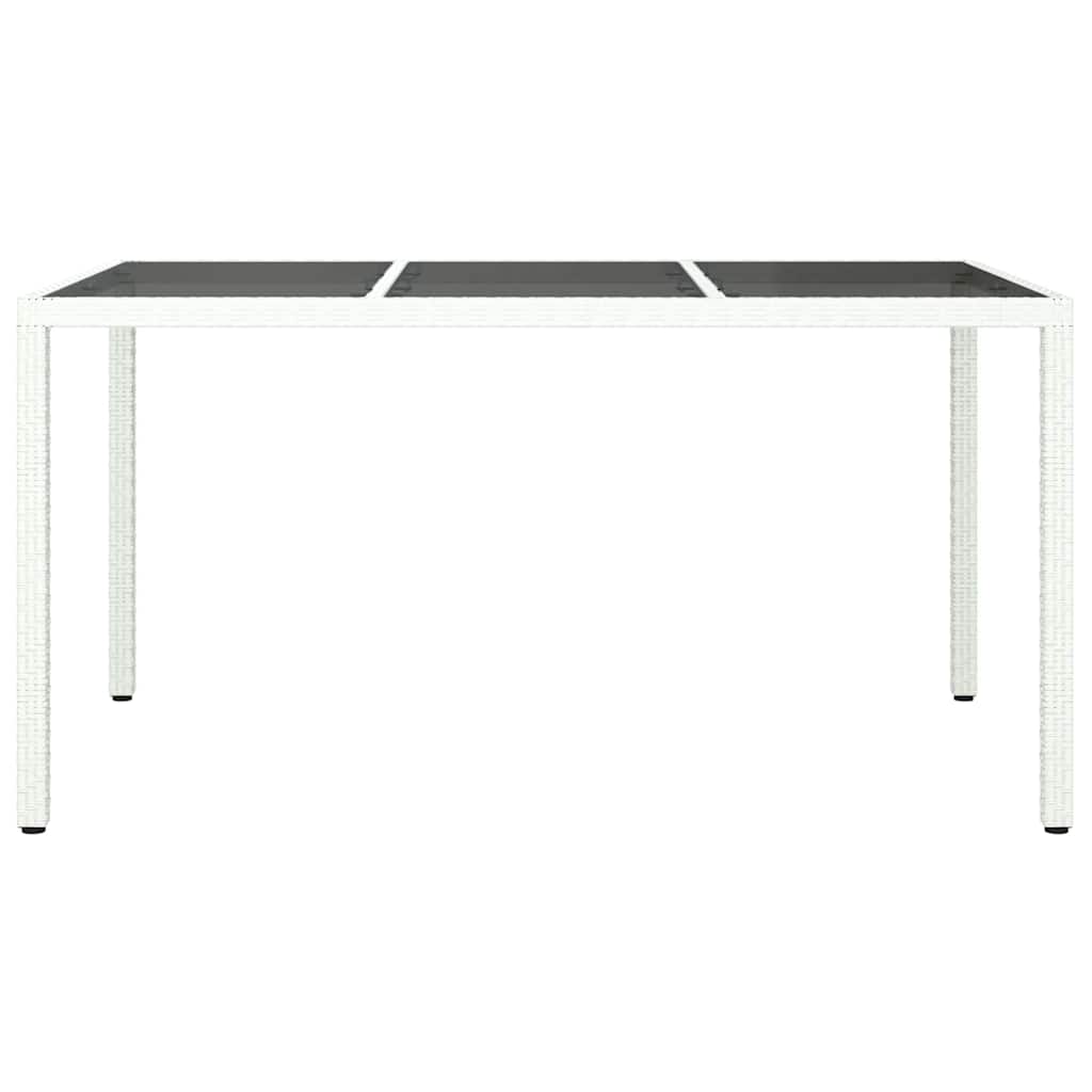 Have Spisebord Hvid 150 x 90 x 75 cm Poly rattan