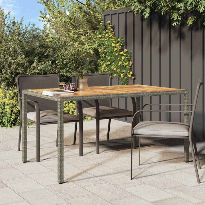 Have Spisebord Grå 150 x 90 x 75 cm Poly rattan