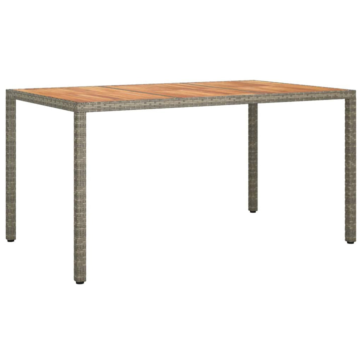 Have Spisebord Grå 150 x 90 x 75 cm Poly rattan