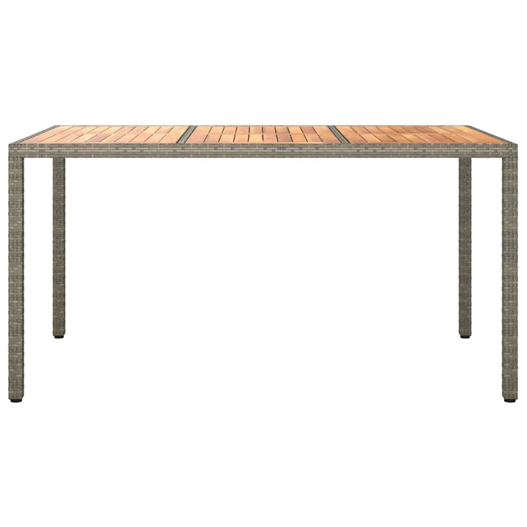 Have Spisebord Grå 150 x 90 x 75 cm Poly rattan
