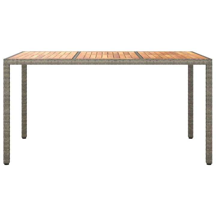 Have Spisebord Grå 150 x 90 x 75 cm Poly rattan