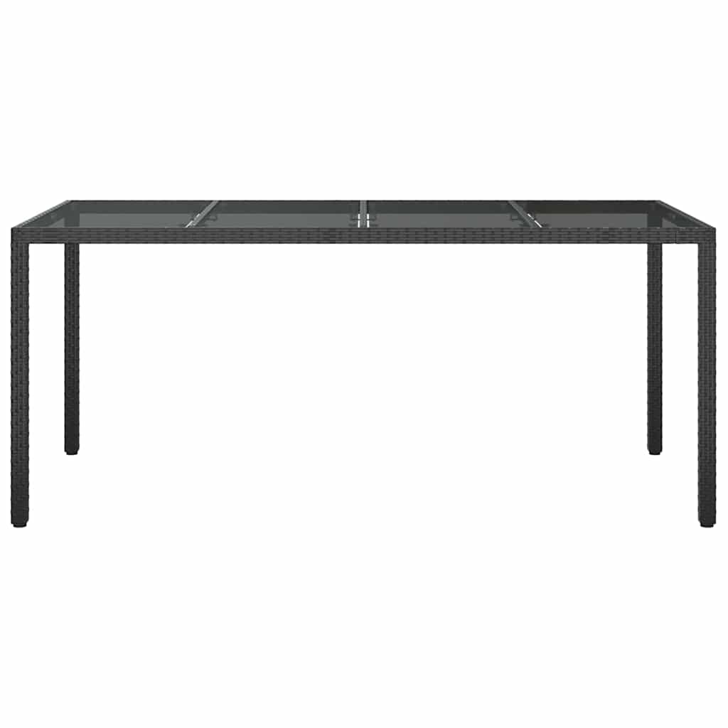 Have Spisebord Sort 190 x 90 x 75 cm Poly rattan
