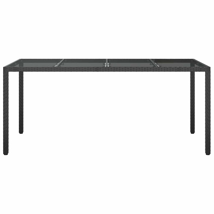 Have Spisebord Sort 190 x 90 x 75 cm Poly rattan