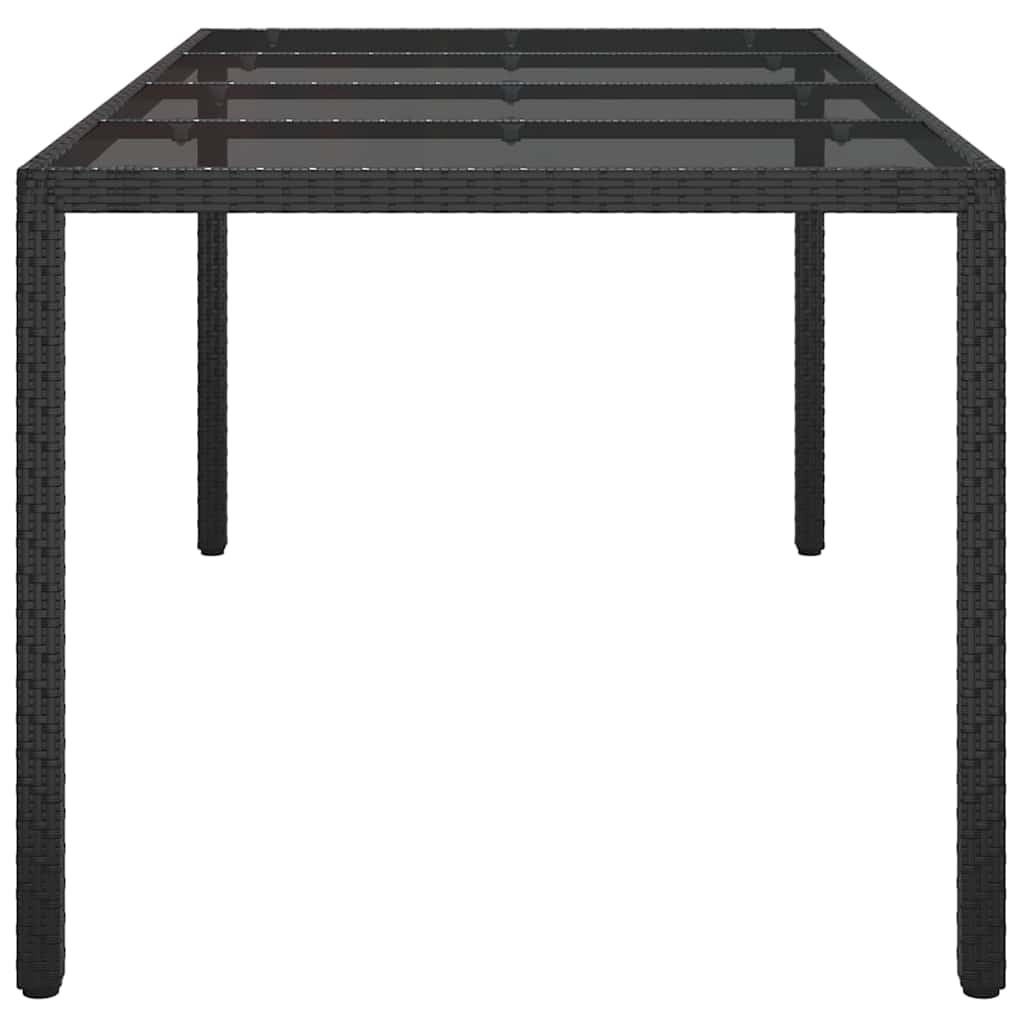Have Spisebord Sort 190 x 90 x 75 cm Poly rattan