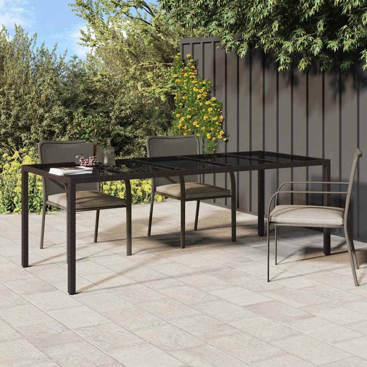 Have Spisebord Brun 250 x 100 x 75 cm Poly rattan