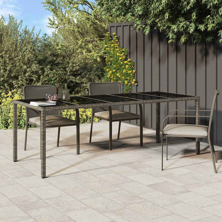 Have Spisebord Grå 250 x 100 x 75 cm Poly rattan