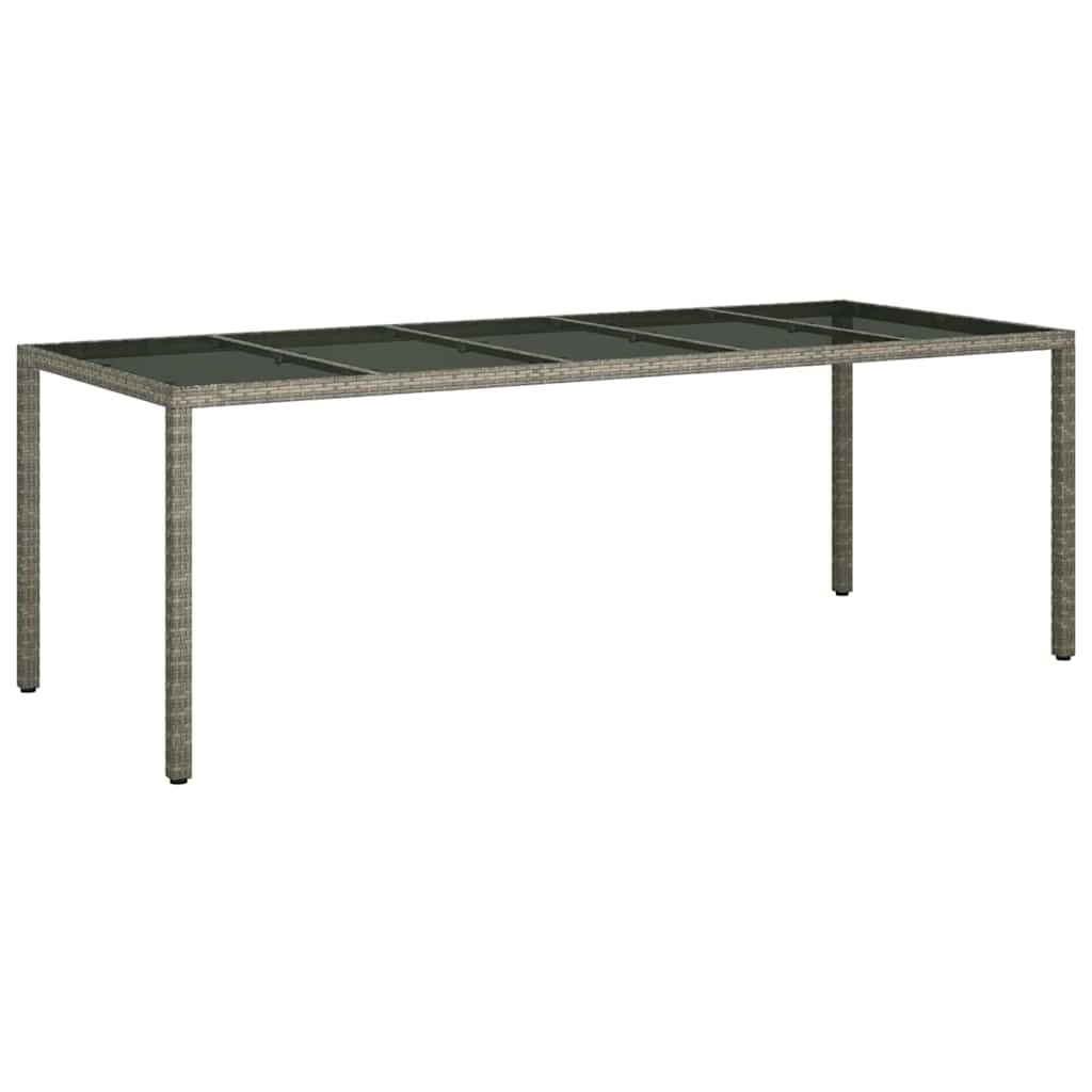Have Spisebord Grå 250 x 100 x 75 cm Poly rattan