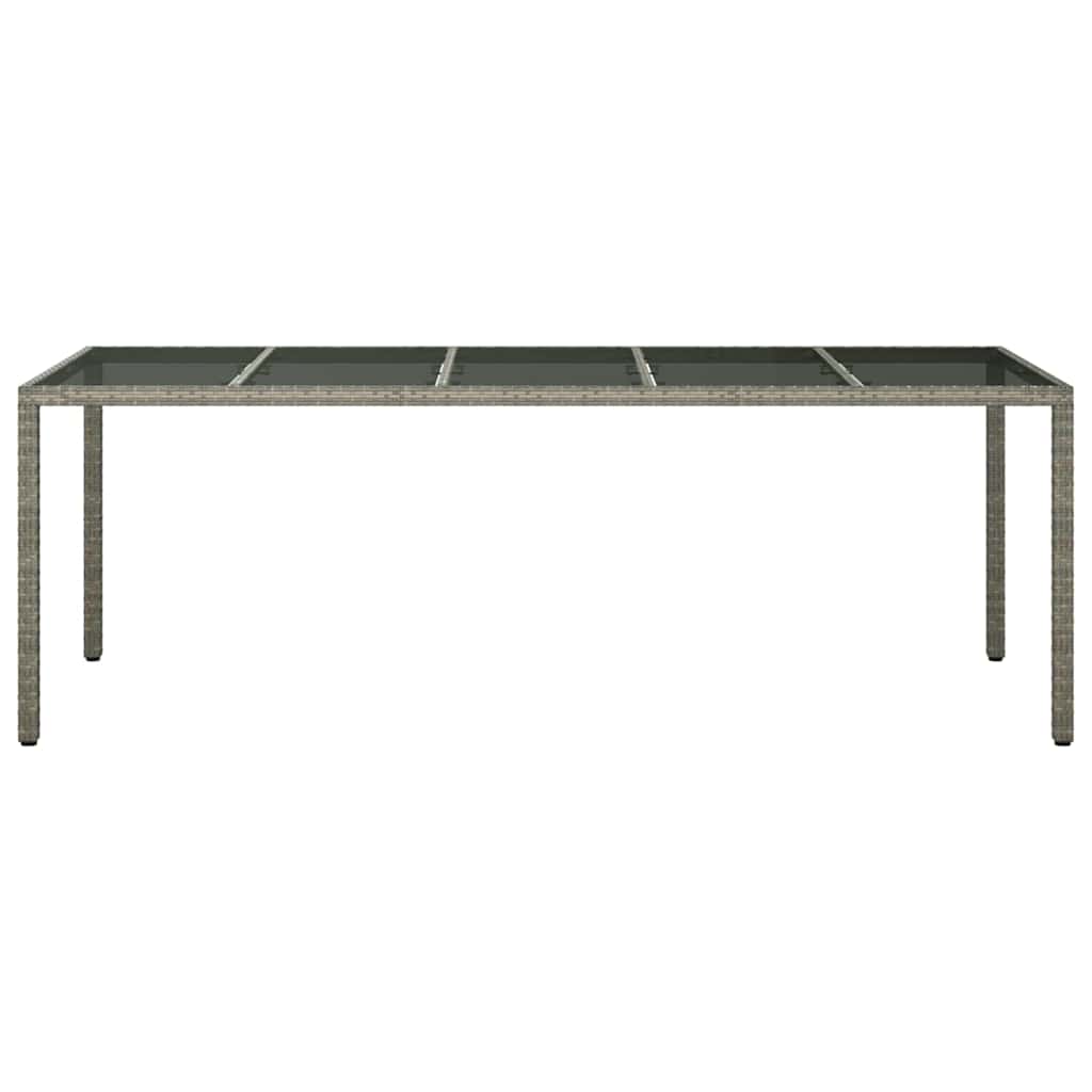 Have Spisebord Grå 250 x 100 x 75 cm Poly rattan