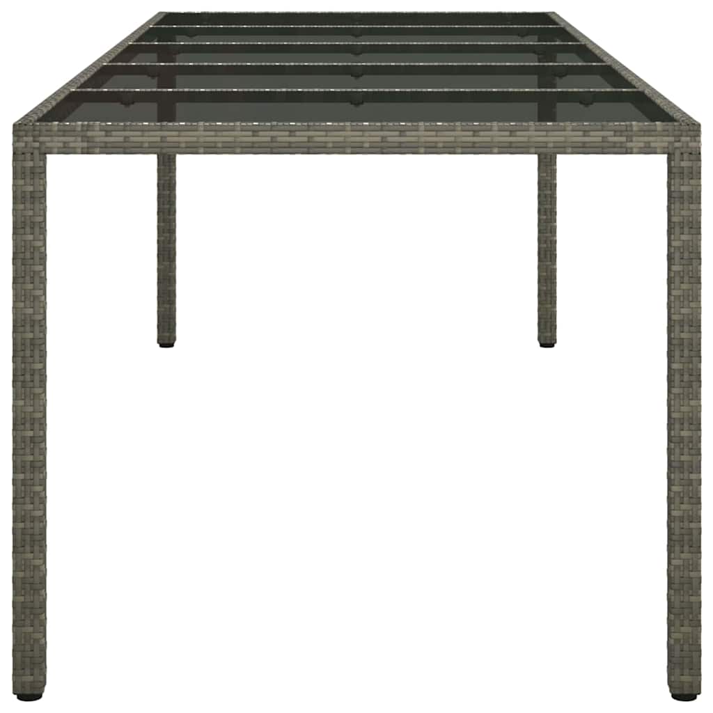 Have Spisebord Grå 250 x 100 x 75 cm Poly rattan