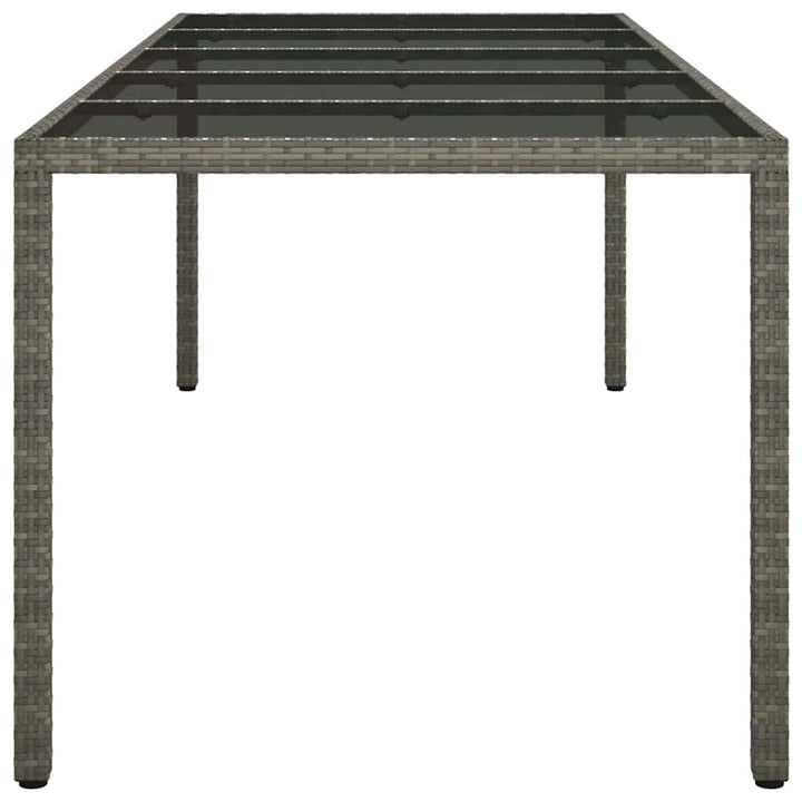 Have Spisebord Grå 250 x 100 x 75 cm Poly rattan
