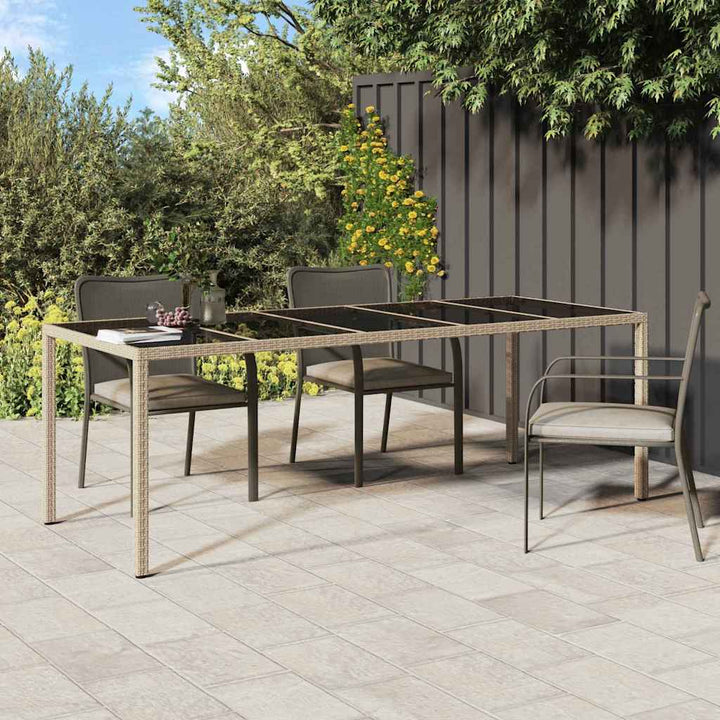 Have Spisebord Beige 250 x 100 x 75 cm Poly rattan
