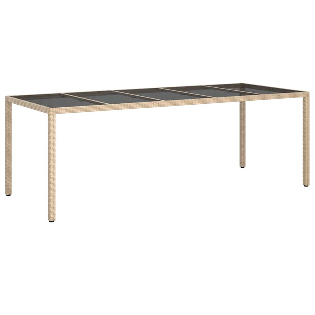 Have Spisebord Beige 250 x 100 x 75 cm Poly rattan