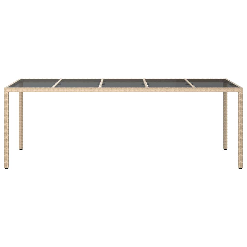 Have Spisebord Beige 250 x 100 x 75 cm Poly rattan