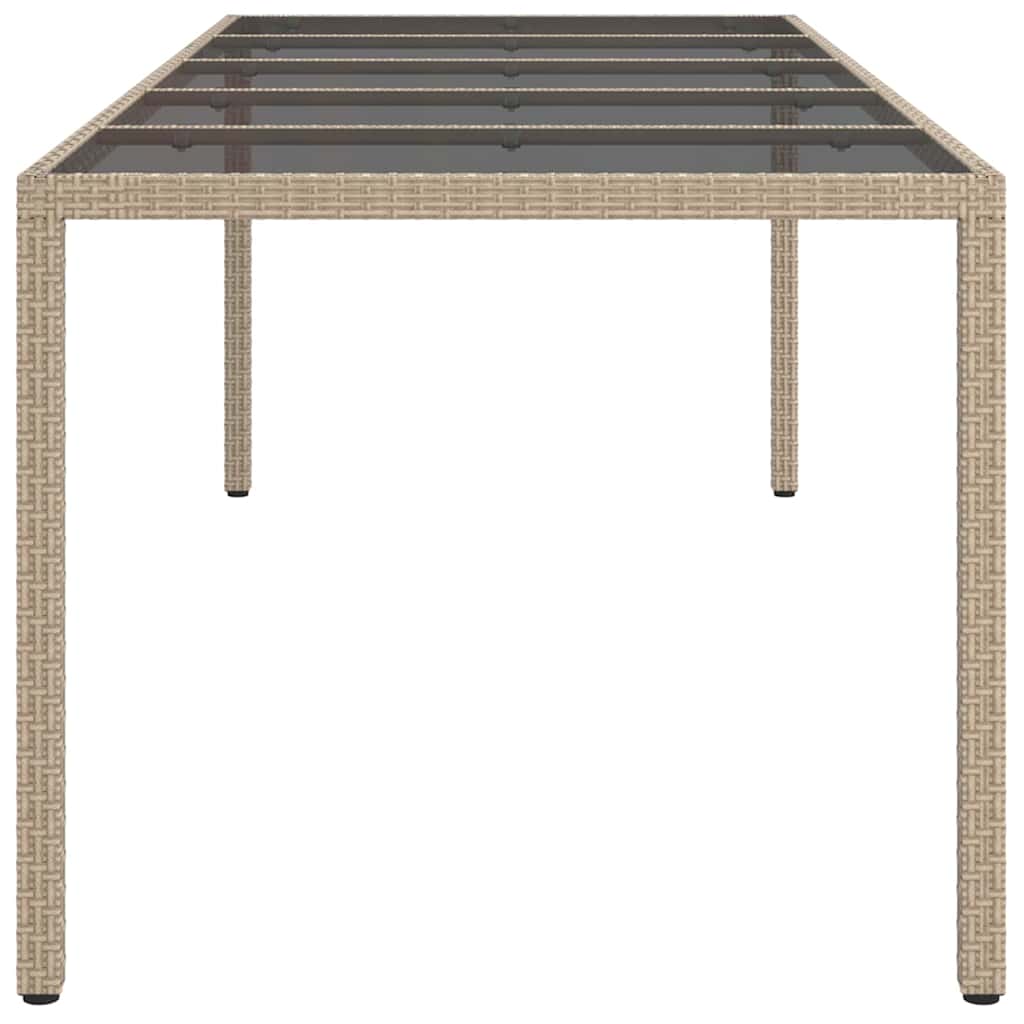 Have Spisebord Beige 250 x 100 x 75 cm Poly rattan
