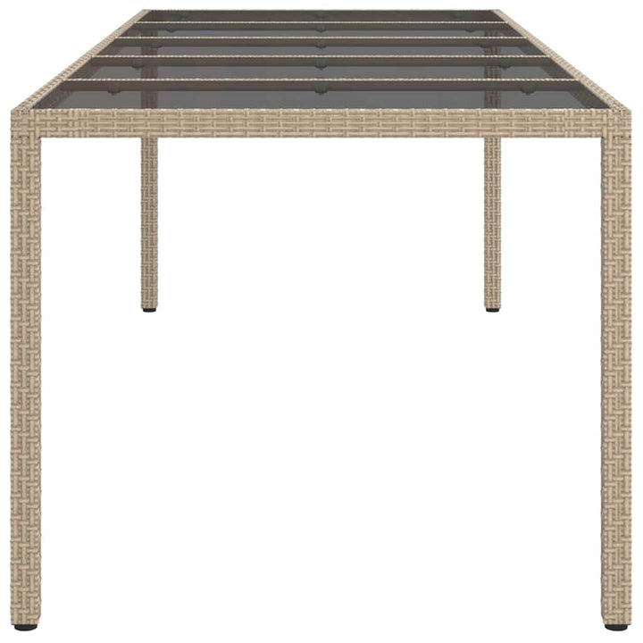 Have Spisebord Beige 250 x 100 x 75 cm Poly rattan